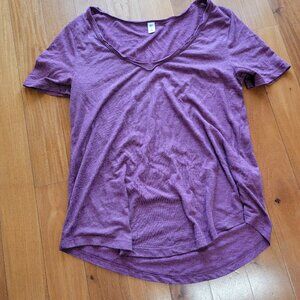 Women's Purple V-neck shirt S